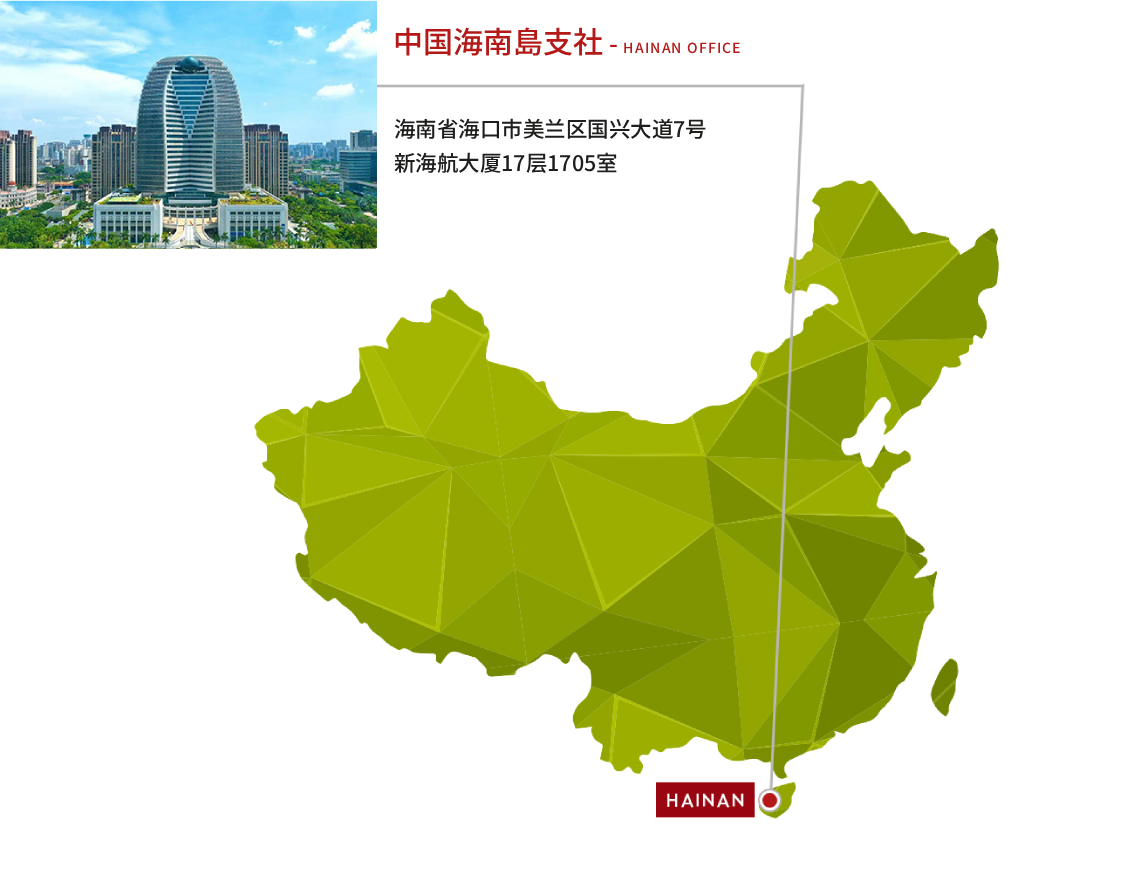 Qvouの支店マップ CHINA